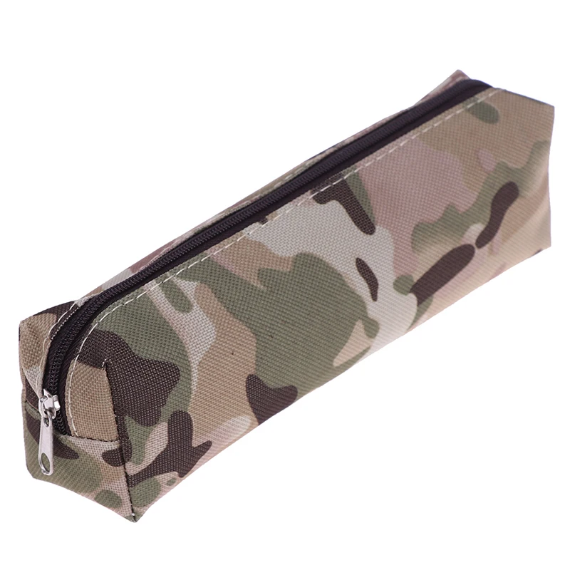 På tilbud! 4-farve penalhus camouflage hot salg for drenge skole militære stil lærred blyant bag kontorartikler, skoleartikler engros