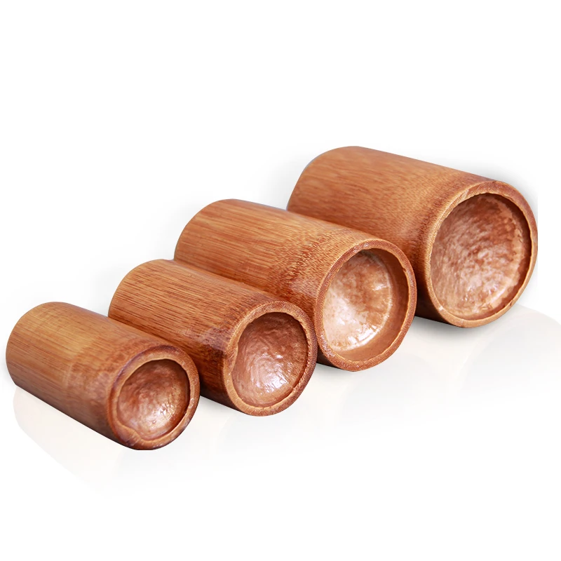 På tilbud! 4 stk/sæt carbonization traditionelle kop cupping massage bambus træ terapi kopper 4 størrelser at vælge < engros \ Trekloeveret.dk