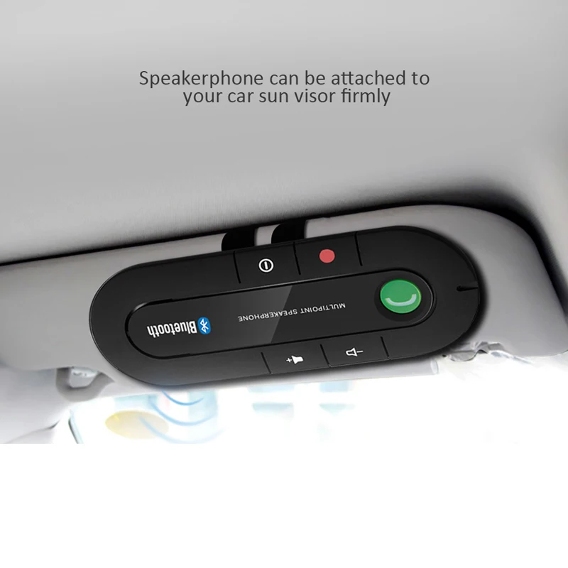 Modsige fløjl tack På tilbud! Bluetooth håndfri bilsæt med trådløs bluetooth højttaler  telefon, mp3-afspiller, solskærm klip med højttalertelefon bil oplader dfdf  < engros \ Trekloeveret.dk