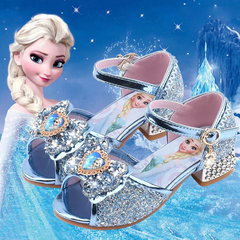 slå op følelse Egern På tilbud! Disney sommeren nye piger fladskærms casual sko, sandaler børn  prinsesse sko store børn fisk munden sko frosne crystal sko < engros \  Trekloeveret.dk