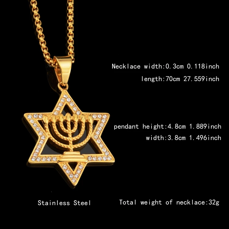 På tilbud! Jødiske odense davidsstjerne kvinder israel judaistisk hebraisk happy hanukkah vedhæng guld farve < & Vedhæng \ Trekloeveret.dk
