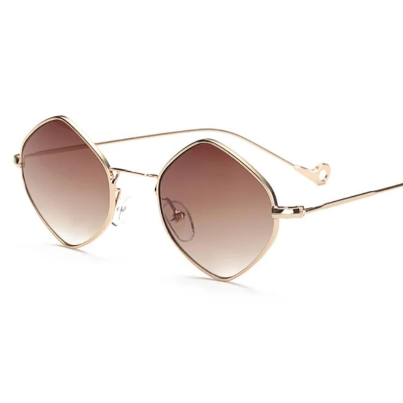 På tilbud! Små trekantede retro solbriller herre brand designer nuancer kvinder at køre briller guld sort unisex solbriller < Kvinders Briller \ Trekloeveret.dk