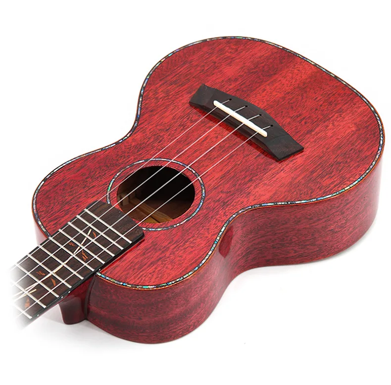 På tilbud! Ukulele top solid koncert mahogni tommer akustisk el-guitar ukelele highgloss farver 4 strenge afhente rød grøn < Strengeinstrumenter \ Trekloeveret.dk