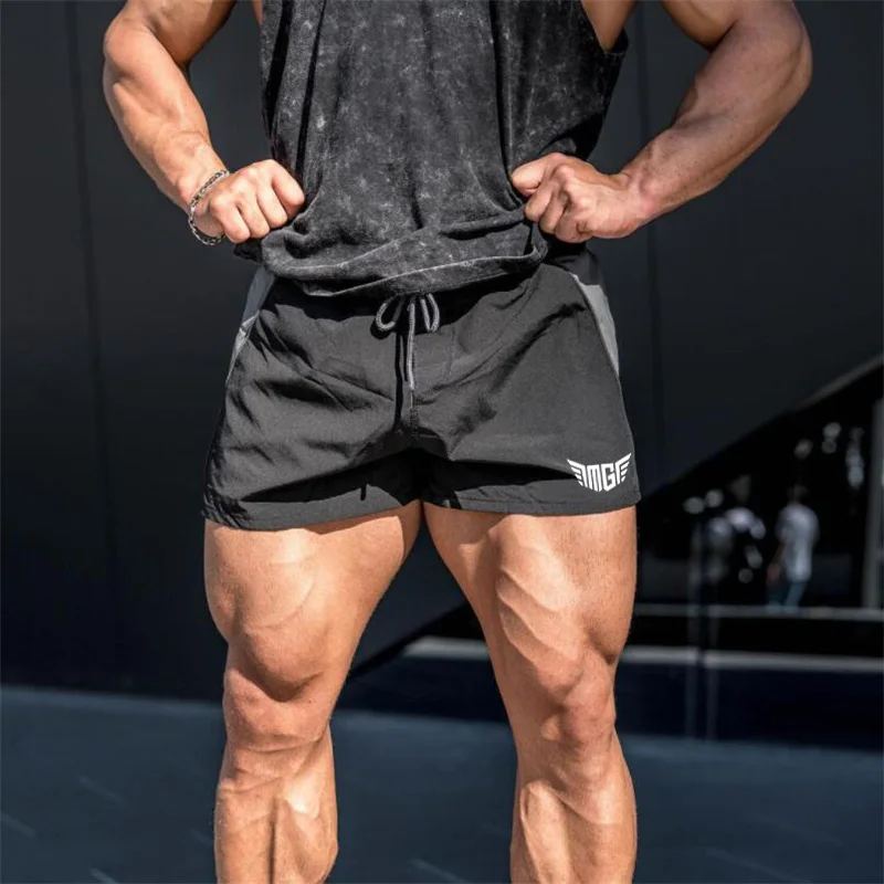 På tilbud! Workout fitness komfortable size sport shorts mænd fashion brand åndbar fitness herre bodybuilding mesh casual shorts < Mænds Tøj \ Trekloeveret.dk