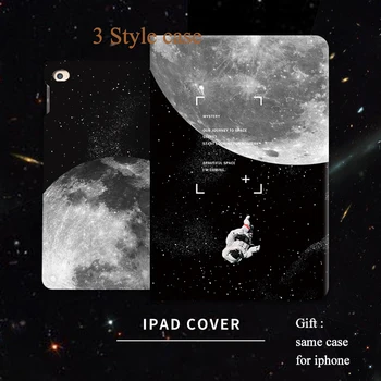 Månen astronaut Smart Cover Til iPad Pro 9.7 6 7 11 luft 10.5 12.9 10.2 Mini4 5 2019 Tablet Sag med eller uden blyantsholder