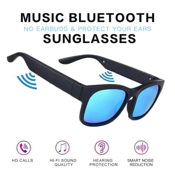 2020 Nyeste Bone Conduction Bluetooth Smart Sport Hovedtelefoner Solbriller Trådløse Stereo-Lyd Solbriller Sport Headset Hovedtelefon