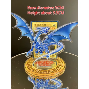 Yu Gi Oh DIY Blue Eyes White Dragon Sorte Tryllekunstner Mørk Pige Legetøj Hobby Hobby Samleobjekter Spil Samling Anime Kort