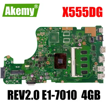 SAMXINNO X555DG REV2.0 bundkort Til Asus X555YI X555YA X555Y X555D A555D laptop bundkort E1-7010 4GB GM-Test virker