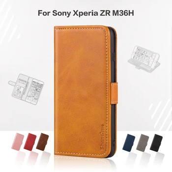 Flip Cover Til Sony Xperia ZR M36H Business Case Luksus Læder Med Magnet-Wallet etui Til Sony Xperia ZR M36H Telefonens Cover