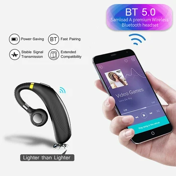 K06 Mode Trådløse Bluetooth-Business-Headset Hovedtelefon Øretelefon 300mAh Super Lang Standby Til IOS Og Android Smartphone