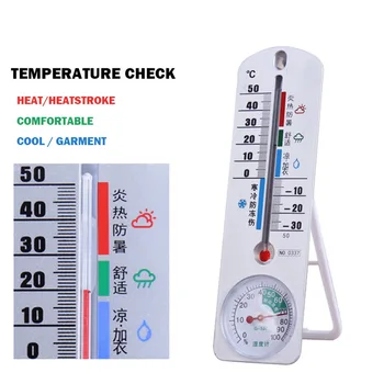HouseholdTemperature Luftfugtighed Monitor Desktop Wall Lodret Termometer Hygrometer til Hjemmet