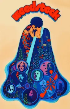 Woodstock (4) print masse 1969 olie malerier, Print på lærred Væg Kunst Til stuen Soveværelse Indretning
