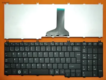 PO portugisiske Notebook-tastatur, udskiftning ny bærbar tastatur til TOSHIBA Satellit-C650 C660 L650 L670 SORT
