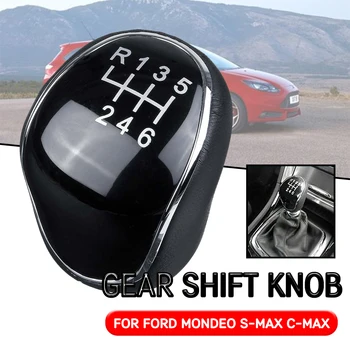 For Ford Focus 2/3 Mondeo 4 C-MAX Galaxy Kuga Bil 6-trins Gear Shift Knappen Manuel Gear Håndtaget Shifter Gaitor