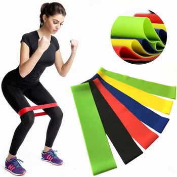 5PCS Gummi Loop Motion Fitness Udstyr, Styrke, Yoga Modstand Bands Strækker Uddannelse Krop Pilates-Styrketræning
