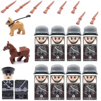 11PCS/masse infanterist Hest, Hund riffel Pistol MOC SWAT City militære våben playmobil figurer byggesten Mursten mini legetøj