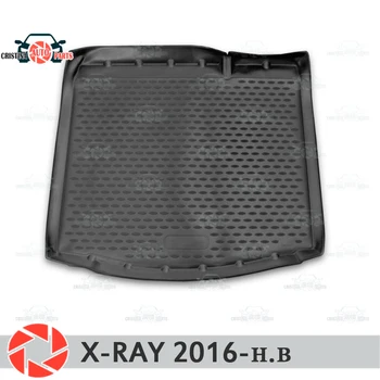 For Lada X-RAY 2016-2018 kuffert mat væg tæpper non-slip polyurethan snavs beskyttelse interiør bagagerum bilens styling