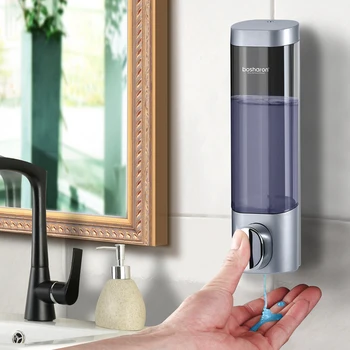 Køkken sæbedispenser 300 ml opvaskemiddel Beholder Badeværelse Tilbehør vægmonteret Bruser Shampoo Dispensere 4 Farver Tilgængelige