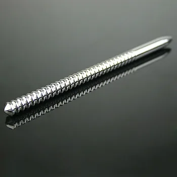 Stainless Steel Urethral Stimulatorer Spiral Klingende Stænger Penis Plug Indsættelse Sex Legetøj Til Mænd Urethral Sound Dilators Cbt