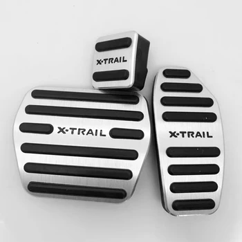 Aluminium Bil Pedaler Skoindlæg Brændstof Accelerator Bremse Clucth Pedal Covers Til Nissan X-Trail X-Trail T32-2019 Tilbehør