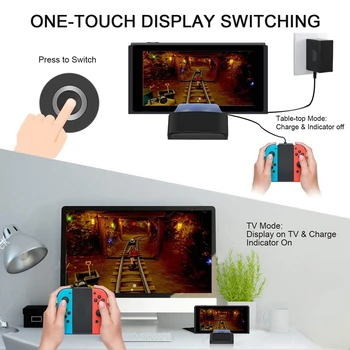 Bærbare TV-Dockingstation Erstatning for Nintendo Skifte med HDMI og USB 3.0-Port Switch-Dock