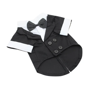 Stor Medium Lille Hund Kostume, der Passer Tøj Beklædning Tuxedo Åndbar Mode for Brylluppet Part, der E2S