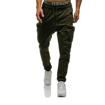 Mode Mænd Bukser Multi-lomme Camouflage Bukser Militære Arbejde Fragt Camo Bekæmpe Bukser sidelomme Hip Pop Stil bukser
