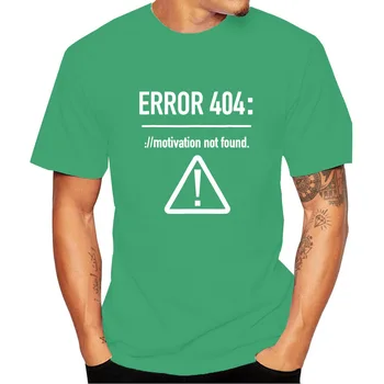 Mænd T-Shirts Sjove Breve Design-Fejl 404 Motivation Ikke Fundet Sommer Top Tees Tshirt Mode Tumblr Grafisk Shirt Tøj