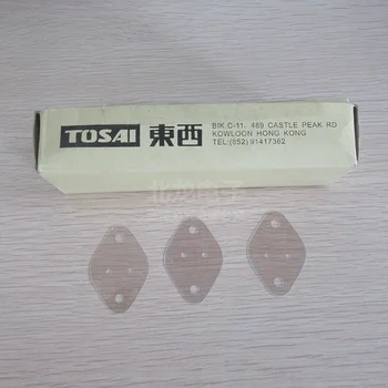 Høj-Temperatur Resistent Gennemsigtig Glimmer Ark TIL-3 29X42X0.12 mm Perforeret Gennemsigtig Oval Glimmer Ark 1000 Stykker