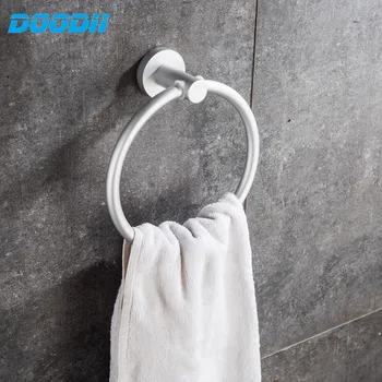 DooDii Bærbare Håndklæde Stativer Rundt Aluminium håndklædeholder Ringe vægmonteret Badeværelse Håndklæde Stativer Nye hot salg