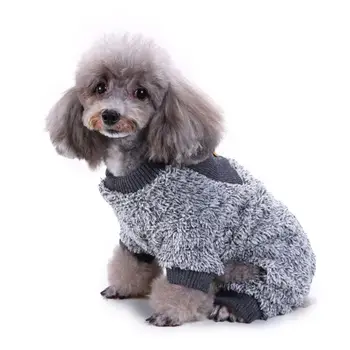 Kæledyr Hund Varm Klud Nattøj til Vinter Forår Selskabsdyr Hvalp Hunde-fransk Bulldog-Frakke Buksedragt Solid Prik Sløjfeknude Fleece Tøj Kostume