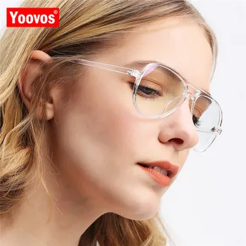 Yoovus 2021 Briller Kvinder Klassiske Briller Ramme For Mænd/Kvinder, Retro Vintage Briller Brand Designer Briller Gafas De Mujer