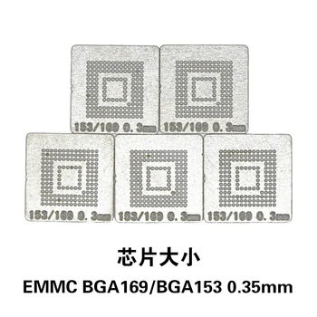 NOVFIX Hot Salg 5PCS/Masse EMMC BGA169 BGA153 Stencil Skabelon 0,3 MM BGA Stencil Direkte Varme Reballing Stencil