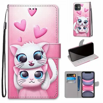Cool Sjove Søde Flip Phone Case Til apple iPhone SE 2020 11 Pro Max X XS-XR 6 6S 7 8 Lion Unicorn Hest Kraniet Capa Dække P08F
