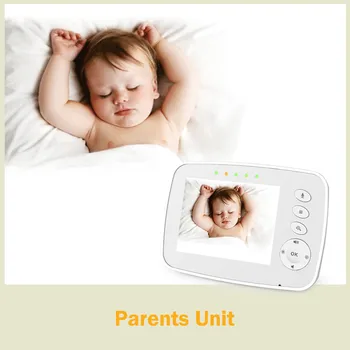 3,2 Tommer Trådløs babyalarm Sikkerhed Kamera, 2-Vejs Tale, Video&audio Night Vision Baby Monitor Elektroniske Babysitter Babyphone