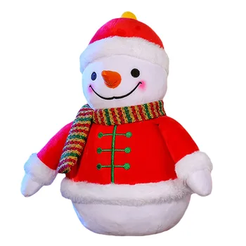 Søde Dejlige Snemand Plys Udstoppet Dukke Figur Legetøj til Julegaver Hjem Xmas Tree Ornament Dekorationer 17cm
