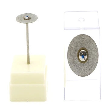 2 stk dental lab keramiske svinghjul diamant diss disques diamantes-diskoteker-dobbelt-sidet til at adskille zirkonia med dorn