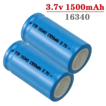 3,7 V 1500mAh Li-ion 16340 Batterier CR123A Batteri Til LED Lommelygte Rejse Oplader Til CR123A batteri 16340