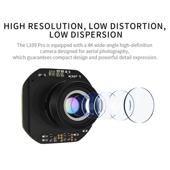 Original 4K-pixel kamera for L109PRO/X1PRO 5G WIFI Full HD Professionel RC Drone Kamera Quadcopter komplet samling