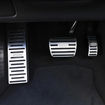 Bil Speederen Gratis Stansning Aluminium Anti-skid fodpedal Indvendigt Tilbehør til Audi A1, A3. Nye Q2 / Q3
