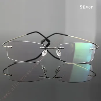 Fremragende Rimelss Hukommelse-Titanium Fleksible Briller Recept Briller Presbyopic Langsynethed fremsynet Læsning Briller