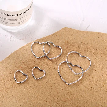 Kinel, Smart Design og Stor I Lille Antal Øreringe til Kvinder 925 Sterling Sølv Hjerte Earings koreanske Mode Smykker