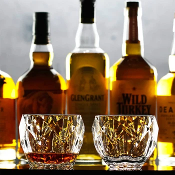 Salloping Hest Whisky Briller Diamond Cut Whisky Crystal Prism Old Fashioned Glas Vodka Tumbler Chivas Vin Cup