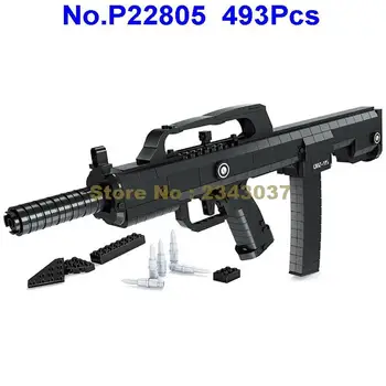 Ausini 493pcs militære 95 automatisk riffel pistol våben building block-Toy