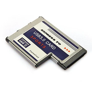 FREMME! Varm 3-Port USB 3.0 Express Card 54mm PCMCIA-Express-Kort for NYE Laptop