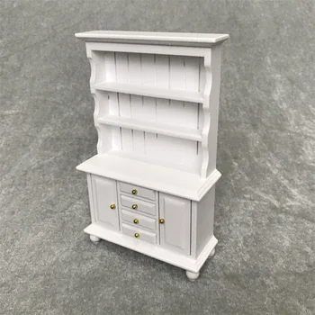 1/12 Dukkehus Miniature Tilbehør Mini Træ-Cabinet-Simulering Møbler, Skab, Reol Legetøj til Dekoration Dukke Hus