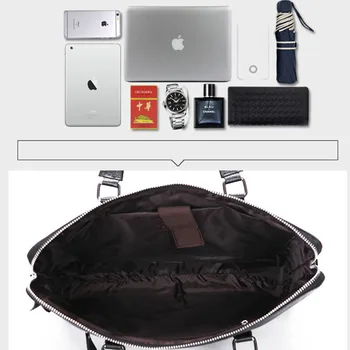Mænds Ægte Læder Satchel Taske Tasker For Mænd Business Mode Blødt Koskind Shoulder Laptop Taske Bolsa Masculina Cartable