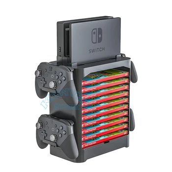 Nitendo Skifte Multifunktionelle Opbevaring Stå Nintend Spil Disk & Håndtag Controller Beslag til Nintendo Skifte NS Tilbehør