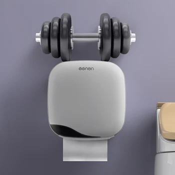 BAISPO Vandtæt papirholder vægmontering Toilet Papir i en Skuffe Roll Væv Tube Hjem Badeværelse opbevaringsboks Organizer