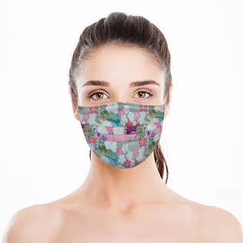 Pandebånd máscara маски masque 50PC Voksen Mode Print Engangs Beskyttelse i Tre Lag, Åndbar Face Mask Maske Mascarillas